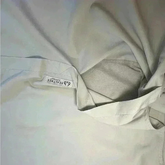 Realtree Fishing Short Sleeve Gray Button Up Mens Size Medium - Picture 11 of 13